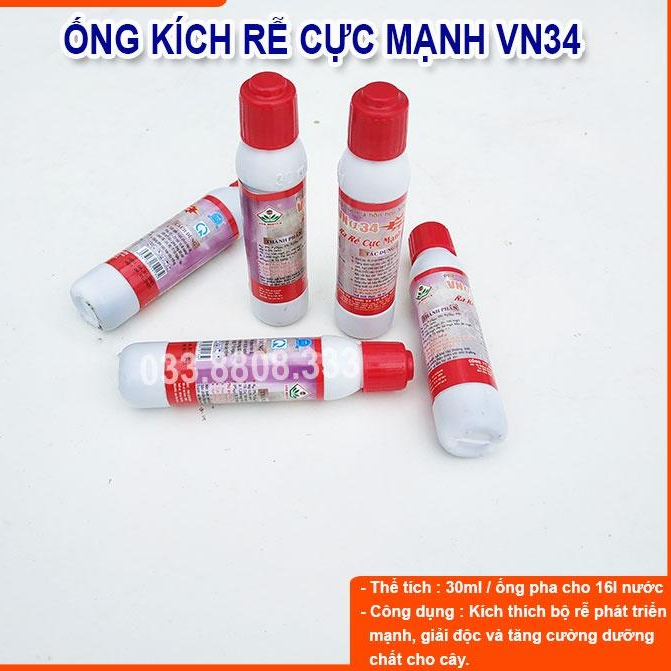 Combo 5 ống Kích Rễ Cực Mạnh VN34 - ống 30ml - Ra Rễ Cực Mạnh