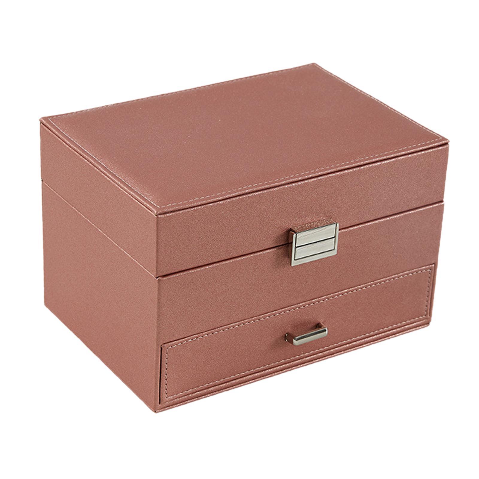 Jewelry Box Jewelry Case with Drawers Earrings Bracelets Rings Large Storage Capacity Necklace Organizer Jewelry Organizer for Women Girls