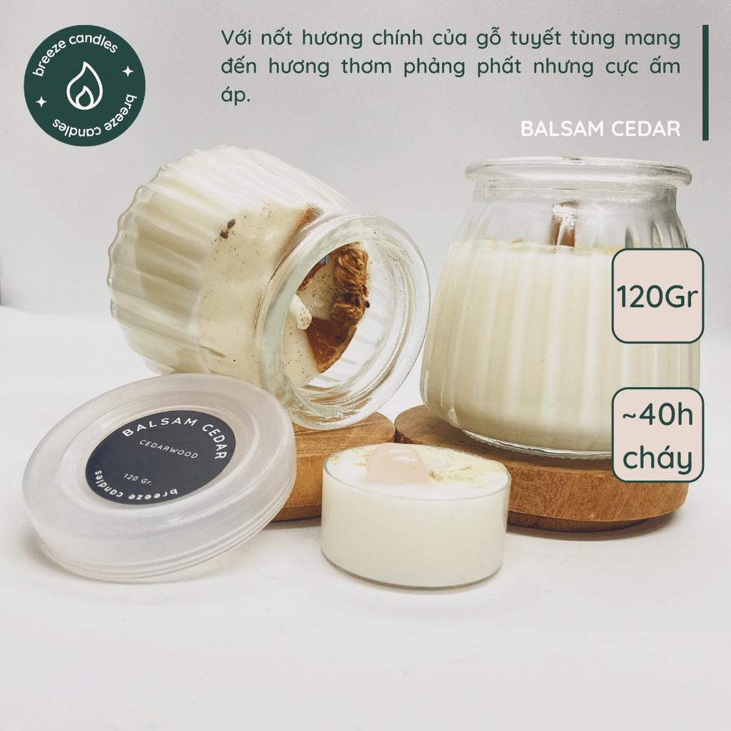 Nến thơm thiên nhiên hương gỗ tuyết tùng ấm áp - BALSAM CEDAR - 120gr (~40 giờ đốt)