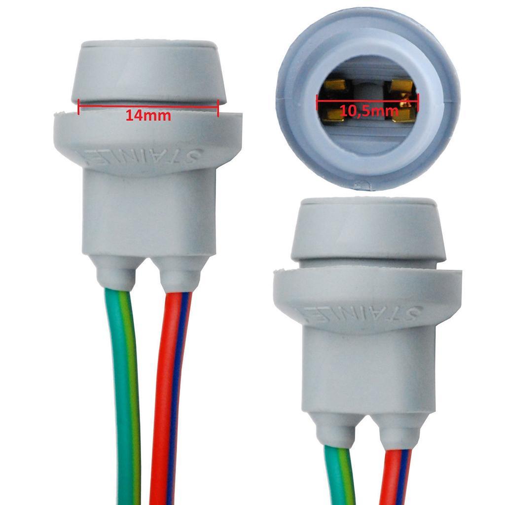 2-4pack 2Pcs T10 Socket W5W Female Adapter Socket Connector for Car LED Light