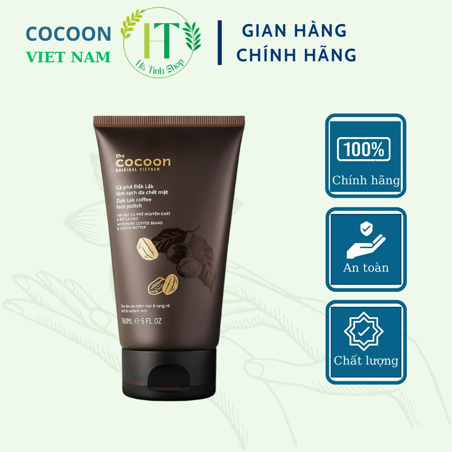 Tẩy da chết mặt Cocoon giúp da sáng mịn đều màu 150ml - Thanh Mộc Hương Hà Tĩnh