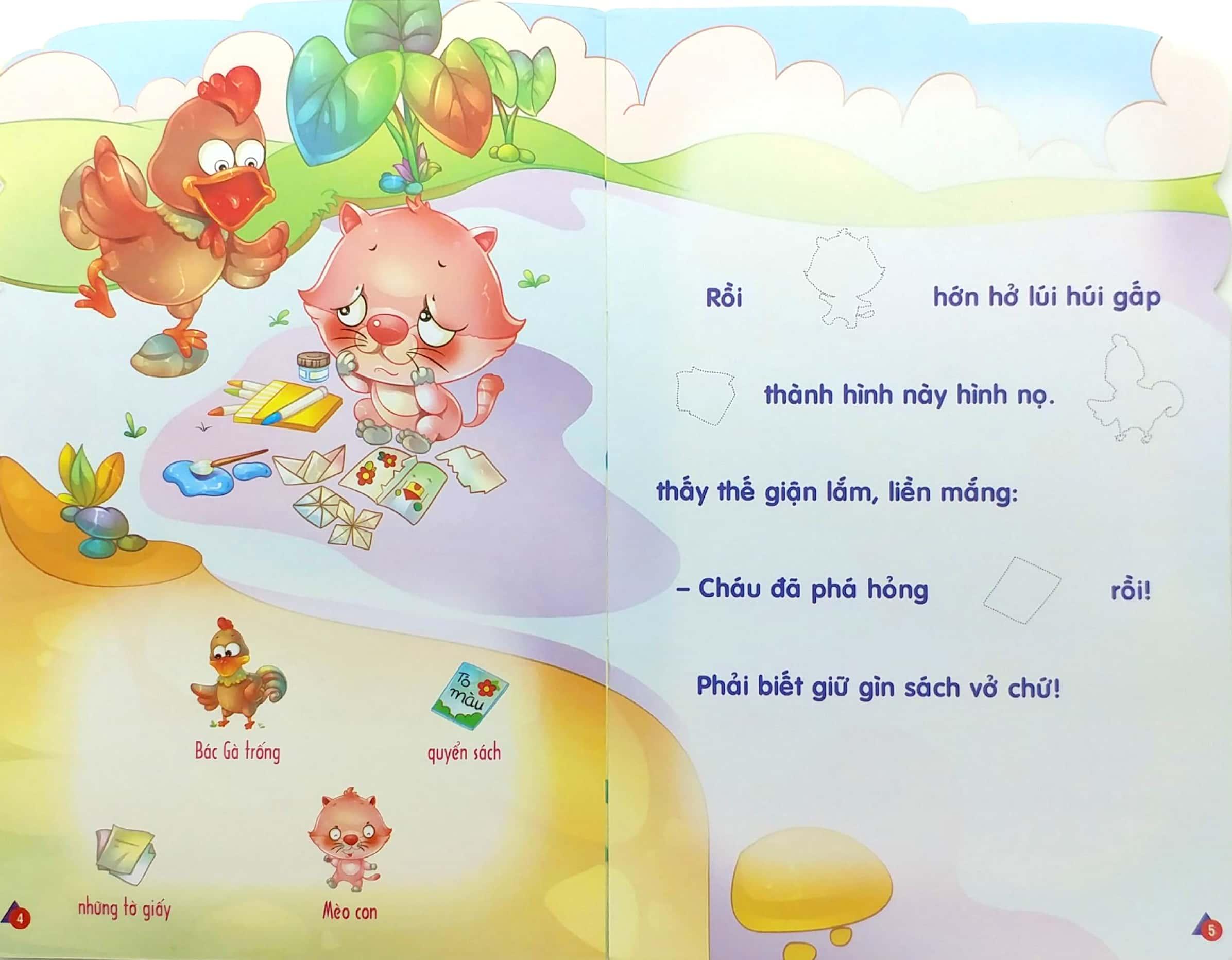 Kể Chuyện Dán Hình 3 - Mèo Con Và Quyển Sách