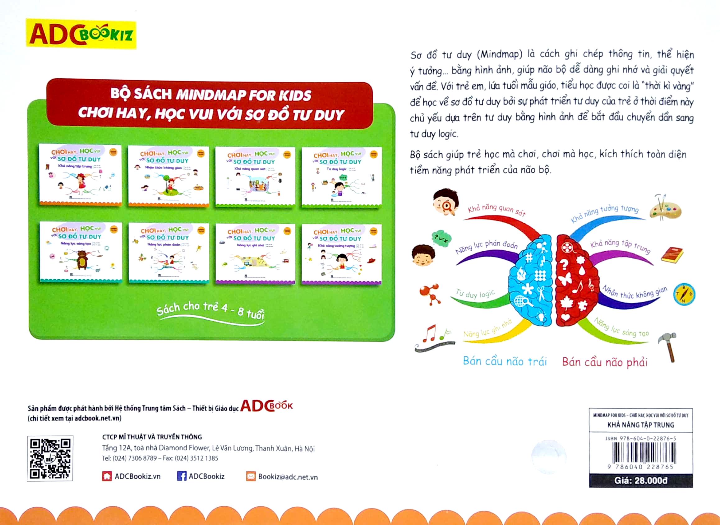 Mindmap For Kids - Chơi Hay, Học Vui Với Sơ Đồ Tư Duy - Khả Năng Tập Trung