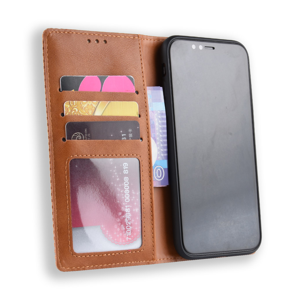 Bao da dạng ví, nam châm dành cho iPhone Xr Luxury Leather Case - Hàng nhập khẩu