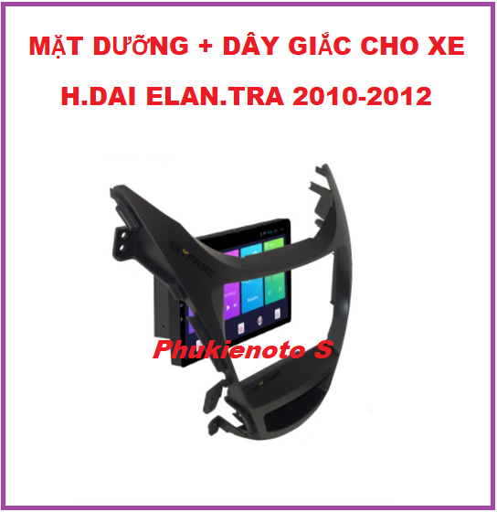 MẶT DƯỠNG cho xe H.DAI Elan.tra kèm dây giắc theo xe , khung dưỡng lắp màn 9inch cho xe ELAN.TRA đời 2010-2012