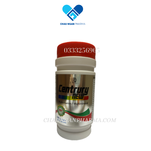 Viên CENTRURY NEW Mediphar Chai 100 viên - Bổ sung multivitamin và khoáng chất cho phụ nữ trong thời kỳ mang thai và cho con bú