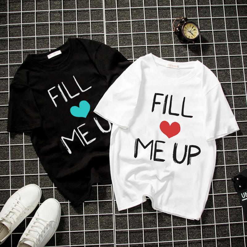 Áo thun unisex fill me up form rộng vải dày mịn 2019T950