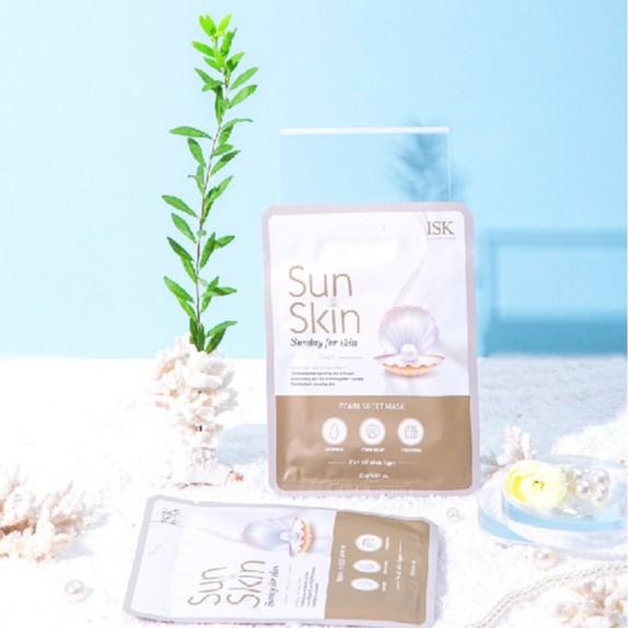 Mặt Nạ Trắng Da ISK Sunskin Pearl Sheet Mask Cung Cấp Collagen, Tăng Độ Đàn Hồi Cho Da - IMASK0400110