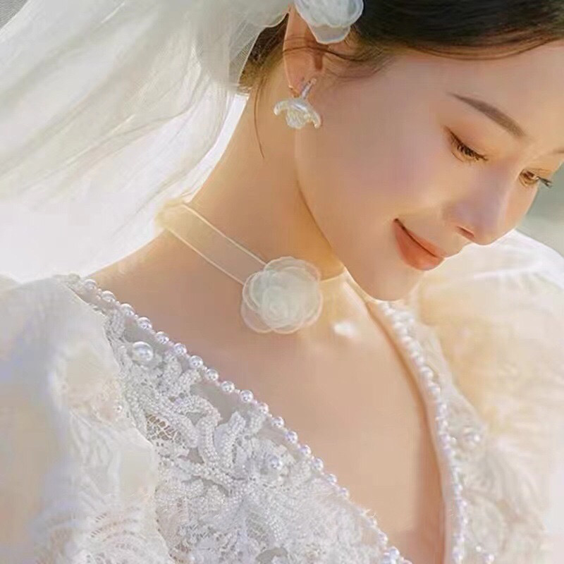 Vòng Cổ Choker Hoa Sang Chảnh Tiểu Thư