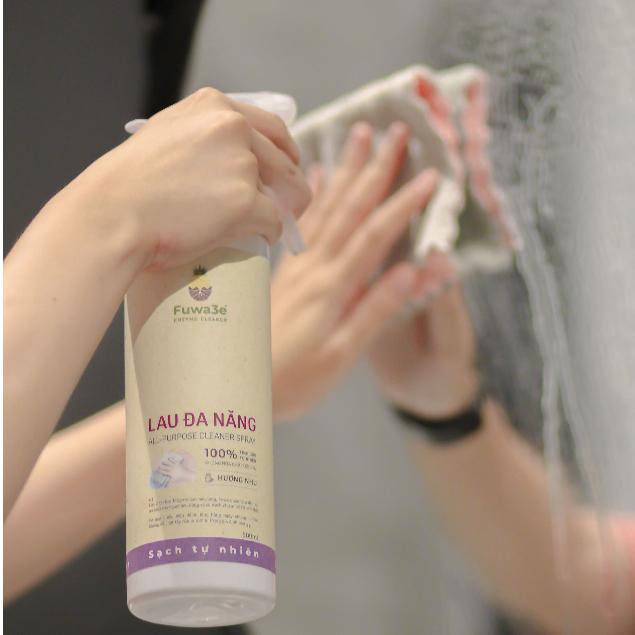[ Bình xịt tẩy lau đa năng Fuwa3e 500ml an toàn cho da ] xịt lau bếp kính tủ lạnh bàn ăn hương nhu