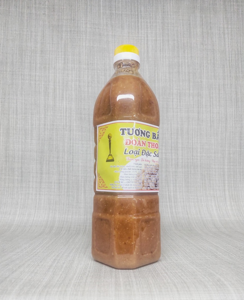 Tương Bần Hưng Yên Đoàn Thoa chai 1lit, sánh vàng, thơm ngậy, sản xuất thủ công theo bí quyết gia truyền nhiều đời
