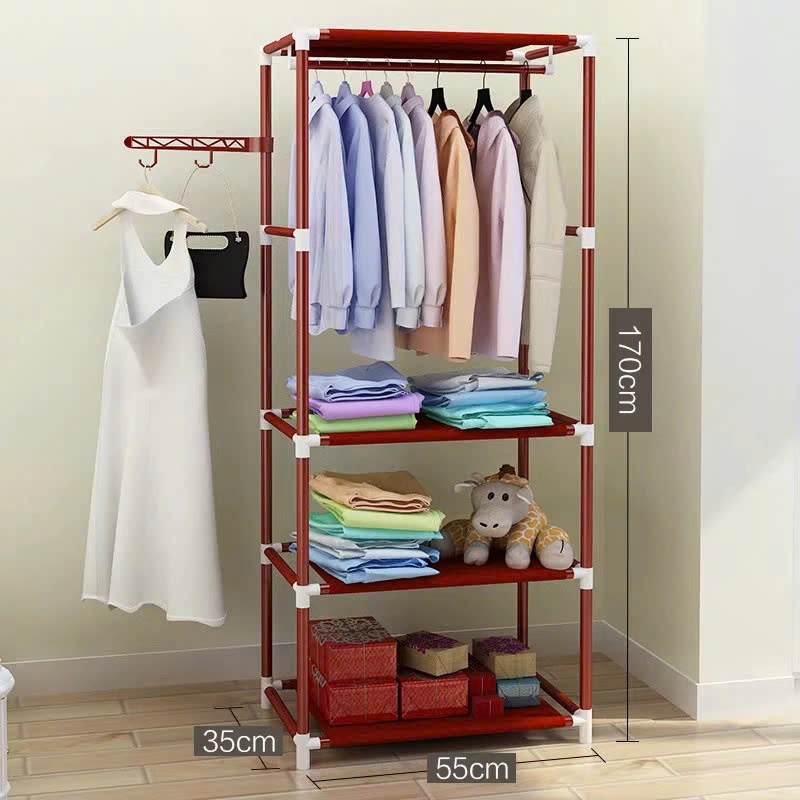 Giá Treo Quần Áo Túi Xách - Kệ Để Đồ Dày Dép Phong Cách Hàn Màu Tự Nhiên