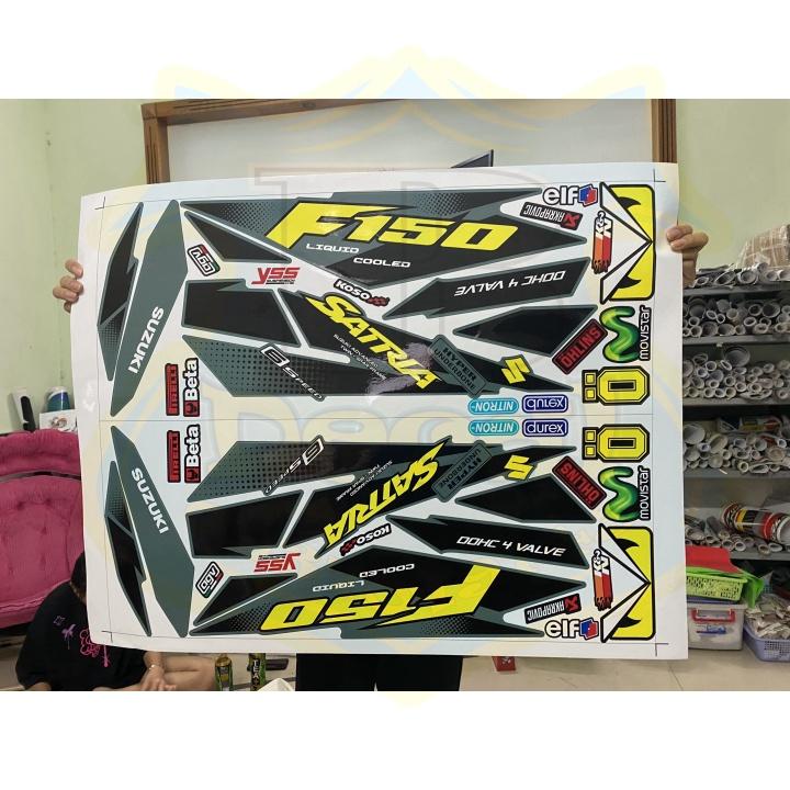 Tem rời dành cho Satria fi xám xi măng