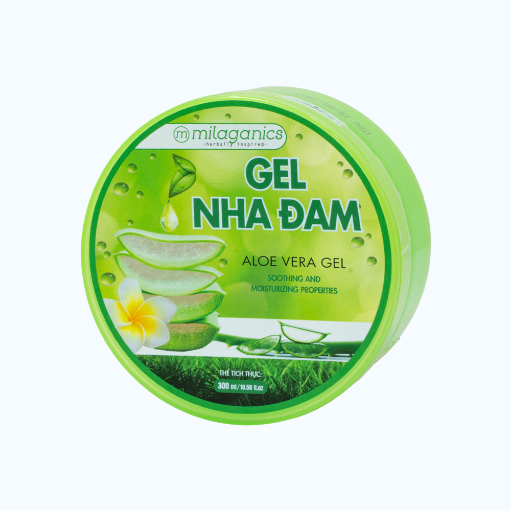 Gel Nha Đam Milaganics Giữ Ẩm Cho Da (Hũ 300ml)