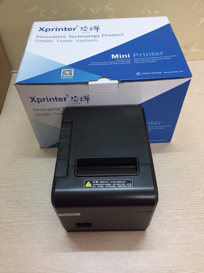 COMBO Máy in hóa đơn Xprinter Q200 hàng chính hãng + 05 cuộn giấy in HIMITA