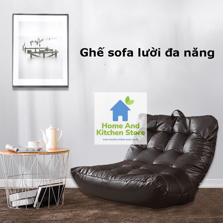 Ghế sofa đơn BĂC ÂU bọc da kích thước 100x70x20cm đệm hạt xốp SIÊU ĐÀN HỒI - ghế lười bằng da - ghế thư giãn ngồi bệt cao cấp, ghế ngồi đọc sách, thư giãn, nghỉ ngơi, ghế decor phòng khách, phòng ngủ, ghế sofa đơn ngồi bệt