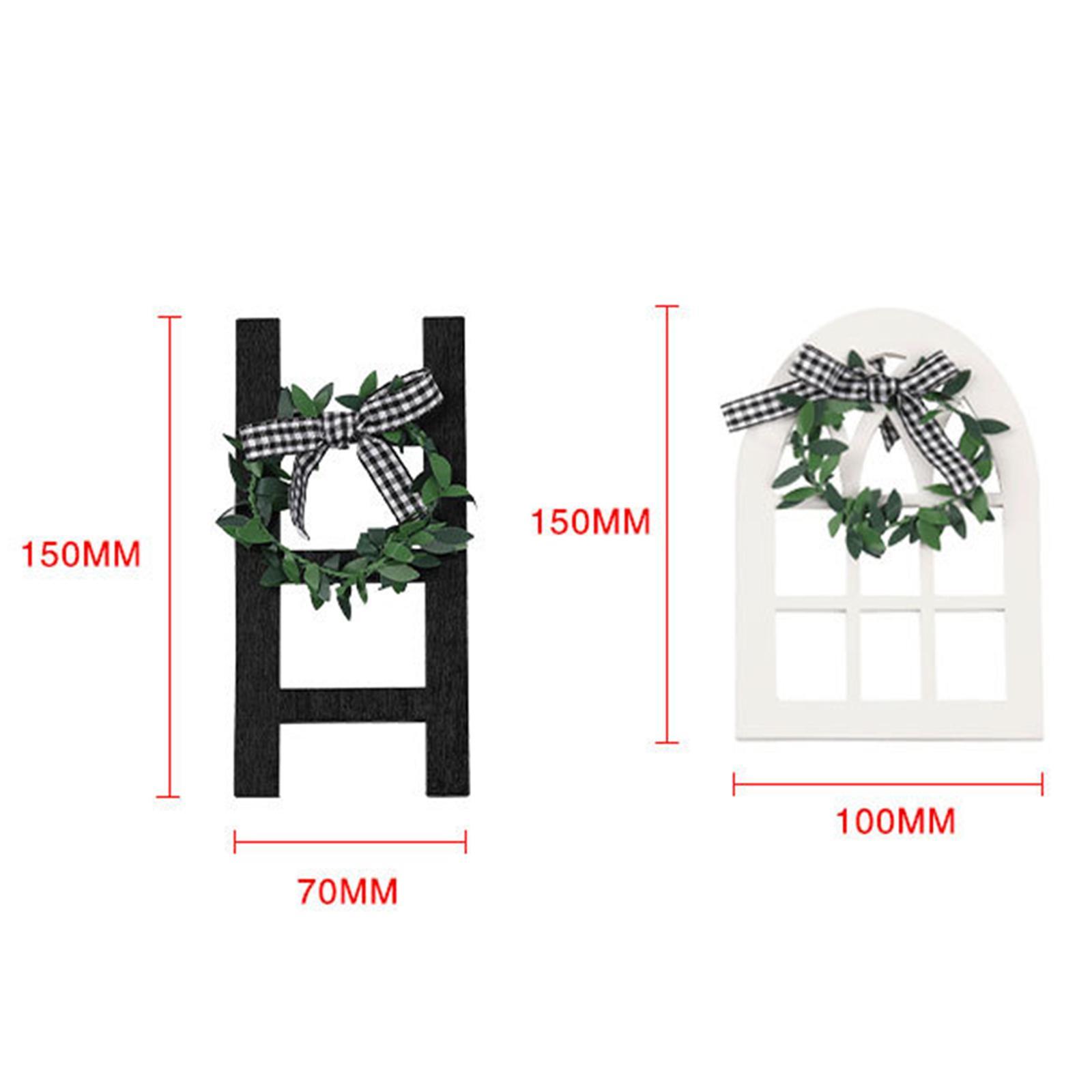 4Pcs Miniatures Ornaments Window Ladder for Indoor Shop Window Housewarming