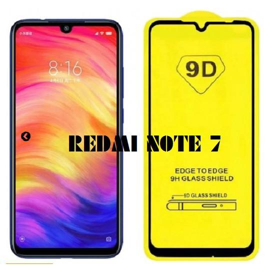 Kính Cường Lực  Dành Cho Điện Thoại Xiaomi Redmi Note 7/ Note 7 Pro Full MànFull Keo 9D - Miếng Dán Màn HÌnh Cao Cấp - Màu Đen