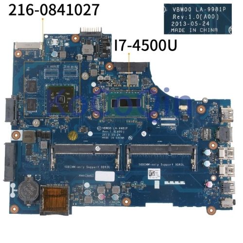 Main Inspiron 15R 5537 3537 i7-4500U LA-9981P