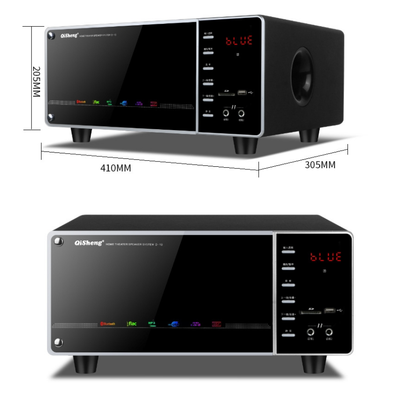 Mới Công Suất Cao 100W TV Gia Đình Phòng Khách KTV Loa Bluetooth Âm Thanh Vòm Loa Siêu Trầm Loa 5.1 Hệ Thống Rạp Hát Tại Gia bộ Âm Thanh Color: With dual Mic