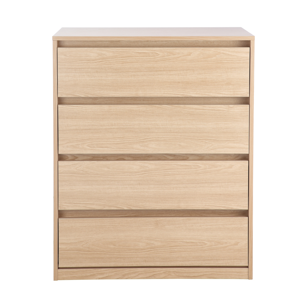 Tủ ngăn kéo gỗ 4 tầng MOLLY/P kiểu dáng đơn giản màu vân gỗ tự nhiên | Index Living Mall - Phân phối độc quyền tại Việt Nam