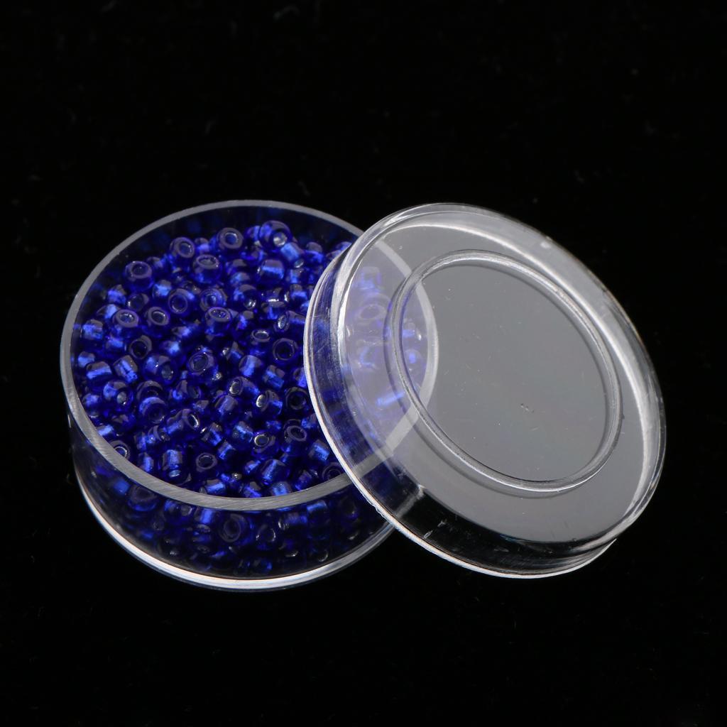 About 4200 Pieces Mixed 12 Colors Round Glass Seed Beads Diameter 2mm DIY Jewelry