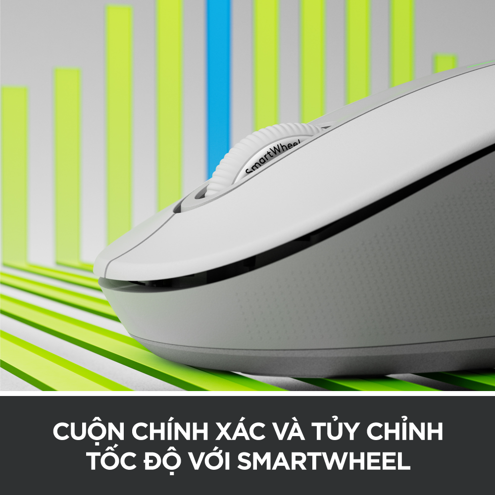 Chuột không dây bluetooth Logitech Signature M650 - Dành cho tay có kích cỡ từ nhỏ tới trung bình, Cuộn SmartWheel, giảm ồn, các nút bên có thể tùy chỉnh - Hàng chính hãng