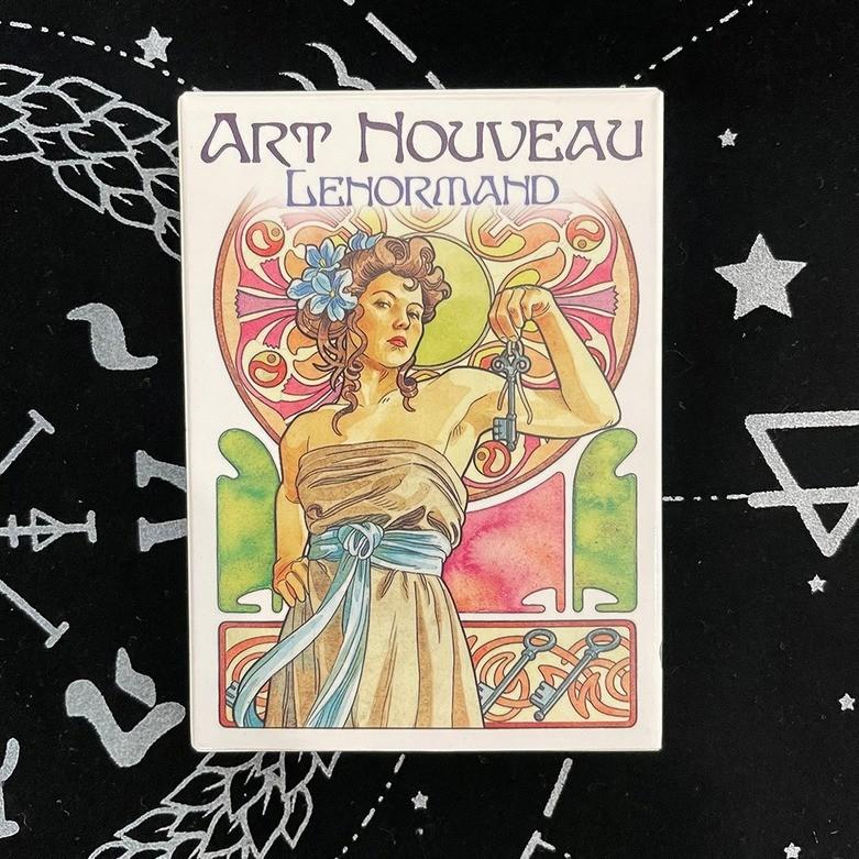 Bài Oracle Art Nouveau Lenormand Oracle Tặng Đá Thanh Tẩy