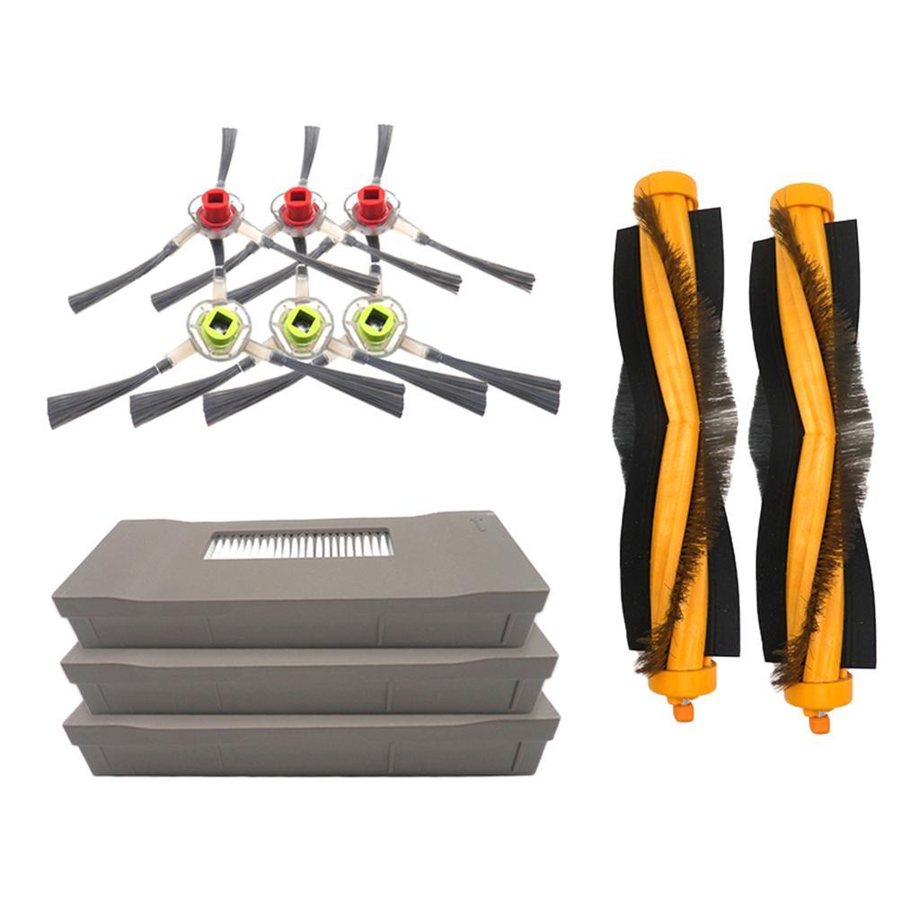 3 Arm Side Brush Main Brush Filter Accs for  Robotic Vacuum Cleaner