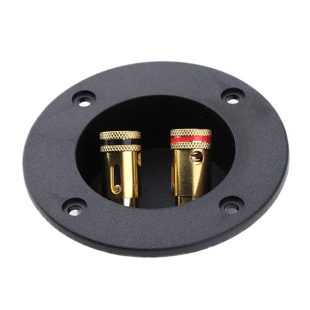 48mm Round Copper 2Way Sound Speaker Junction Box Dual Terminal Binding Post