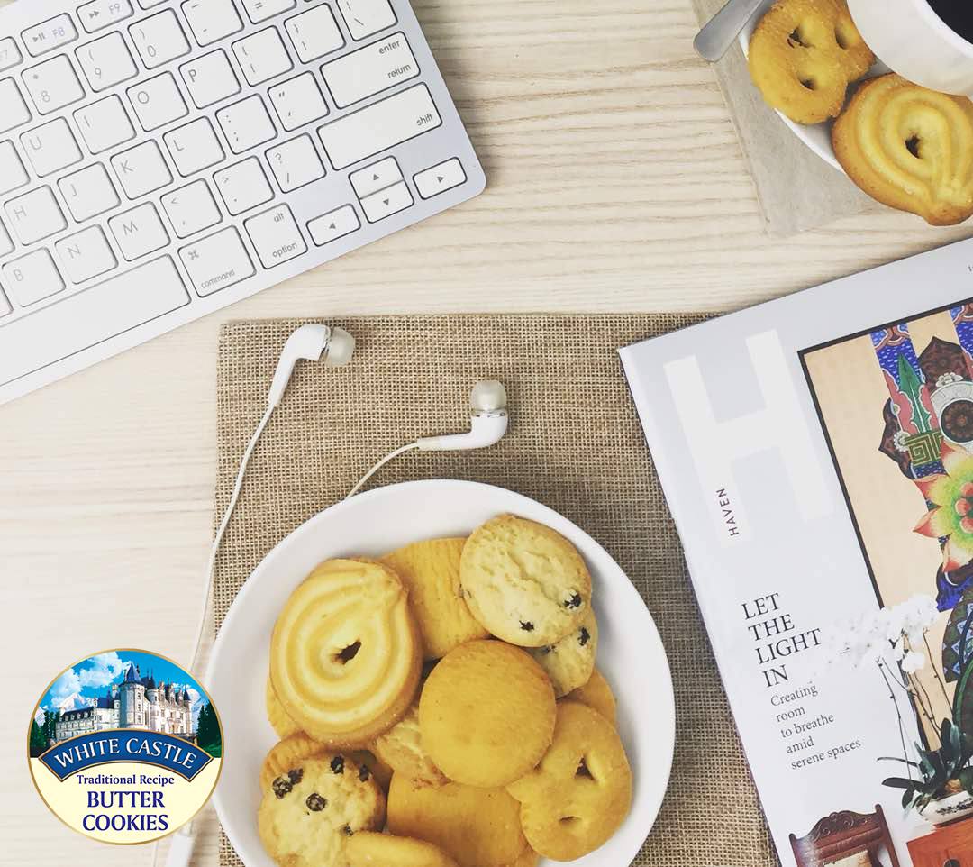 Bánh quy bơ Torto Malaysia hộp thiếc 454g White Castle Butter Cookies hàng nhập khẩu