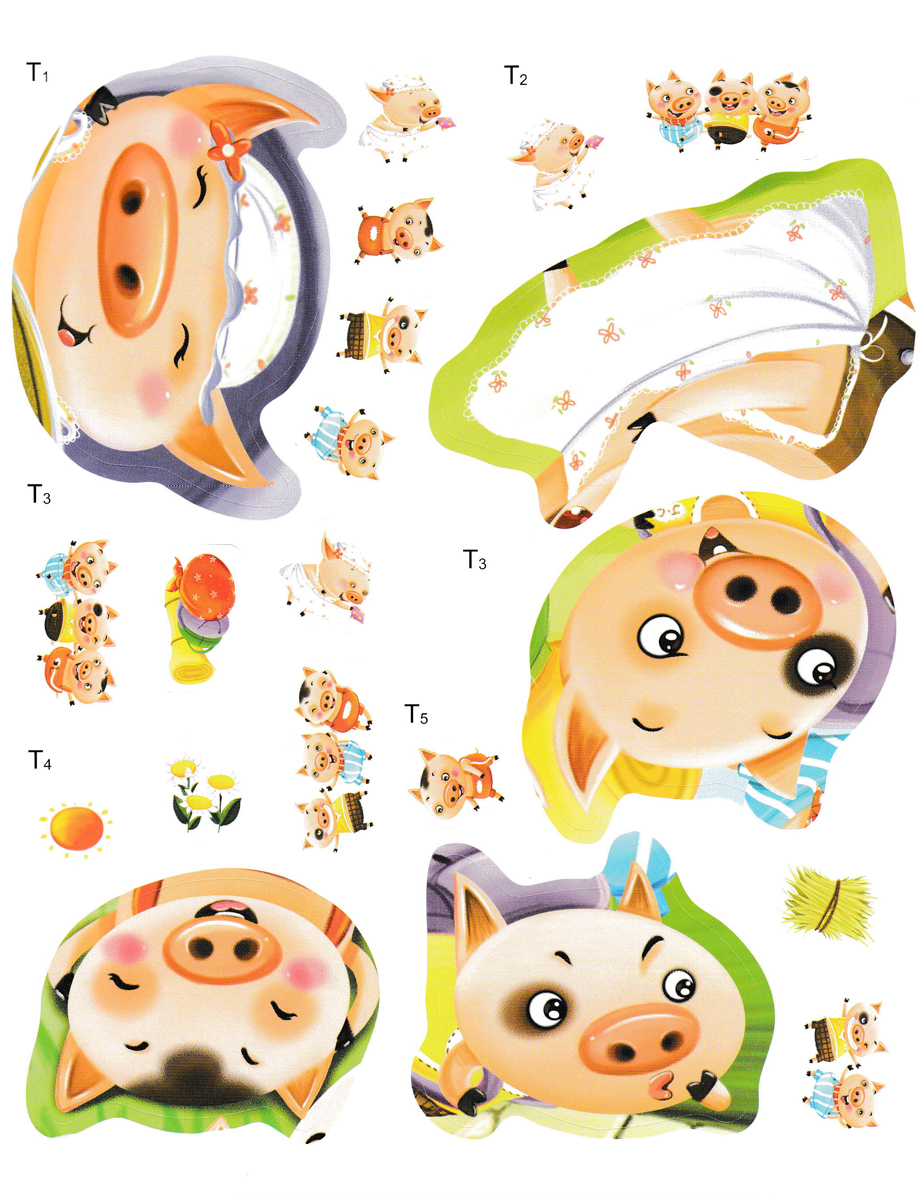 Truyện Cổ Tích Kinh Điển - Ba Chú Heo Con: Stickers (ND)