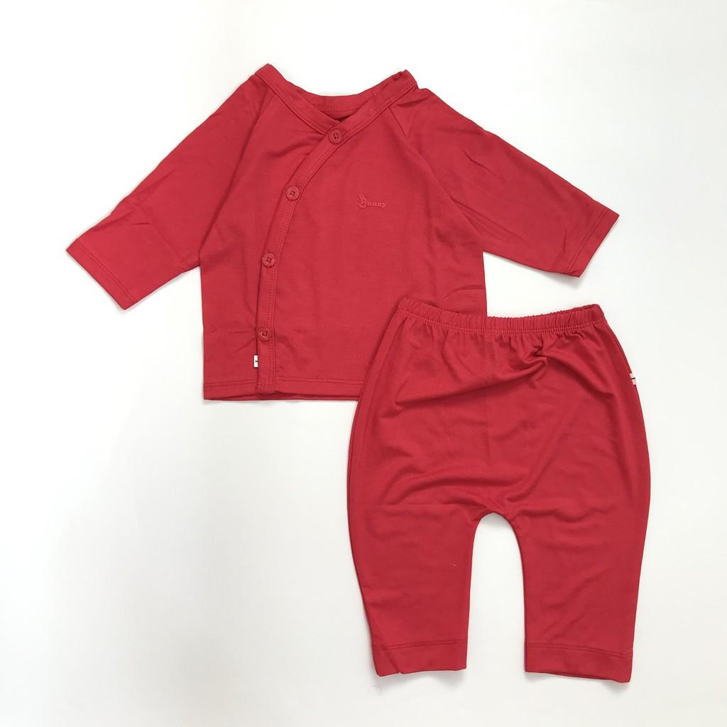 Bộ sơ sinh dài tay bé trai bé gái chất cotton lụa lạnh mềm - mát - nhẹ có size 1: 3-6kg và size 2: 7-10kg