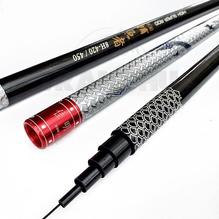 BỘ CẦN CÂU TAY CẦN ĐƠN CAO CẤP 8H HIGH CARBON docaucagiangnam