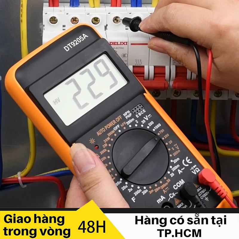 [Giao hàng 24H]Đồng hồ vạn năng kỹ thuật số, Đồng hồ đo điện áp hiện tại AC/DC, Đồng hồ đo điện trở, Máy đo điện dung