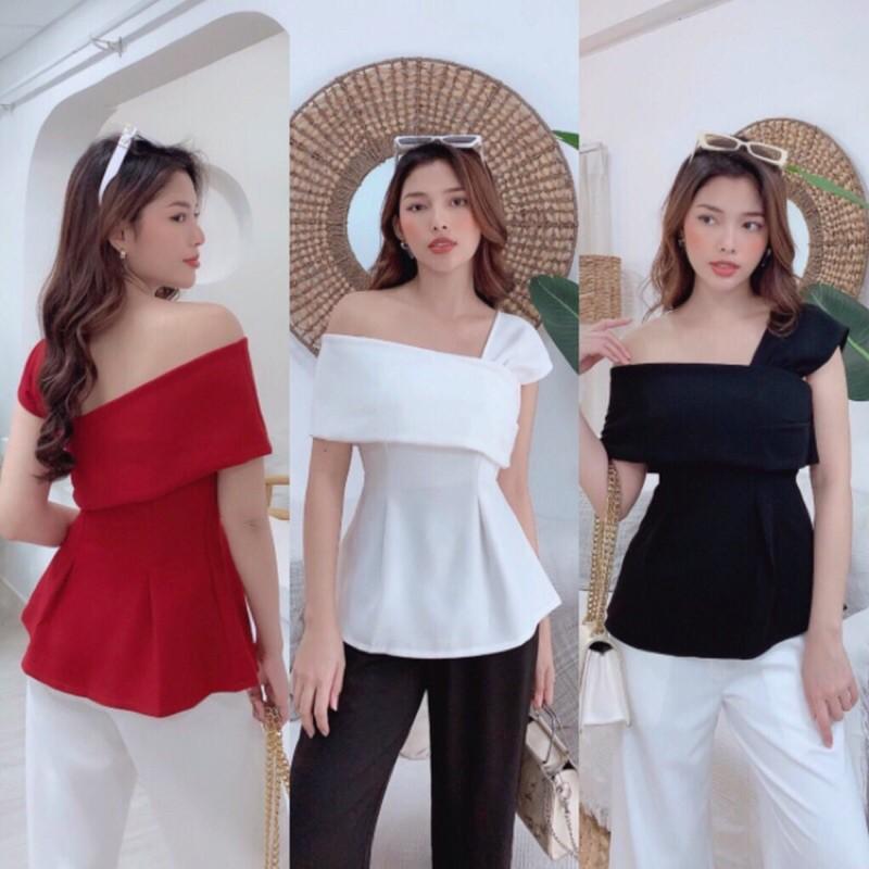 Áo lệch vai thanh lịch  có 3 màu có size