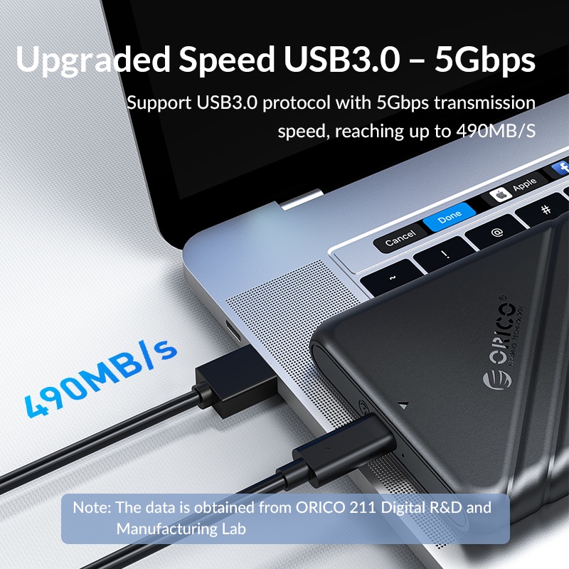 Hộp Ổ Cứng 2.5" SSD/HDD ORICO 25PW1-U3-BK HÀNG CHÍNH HÃNG