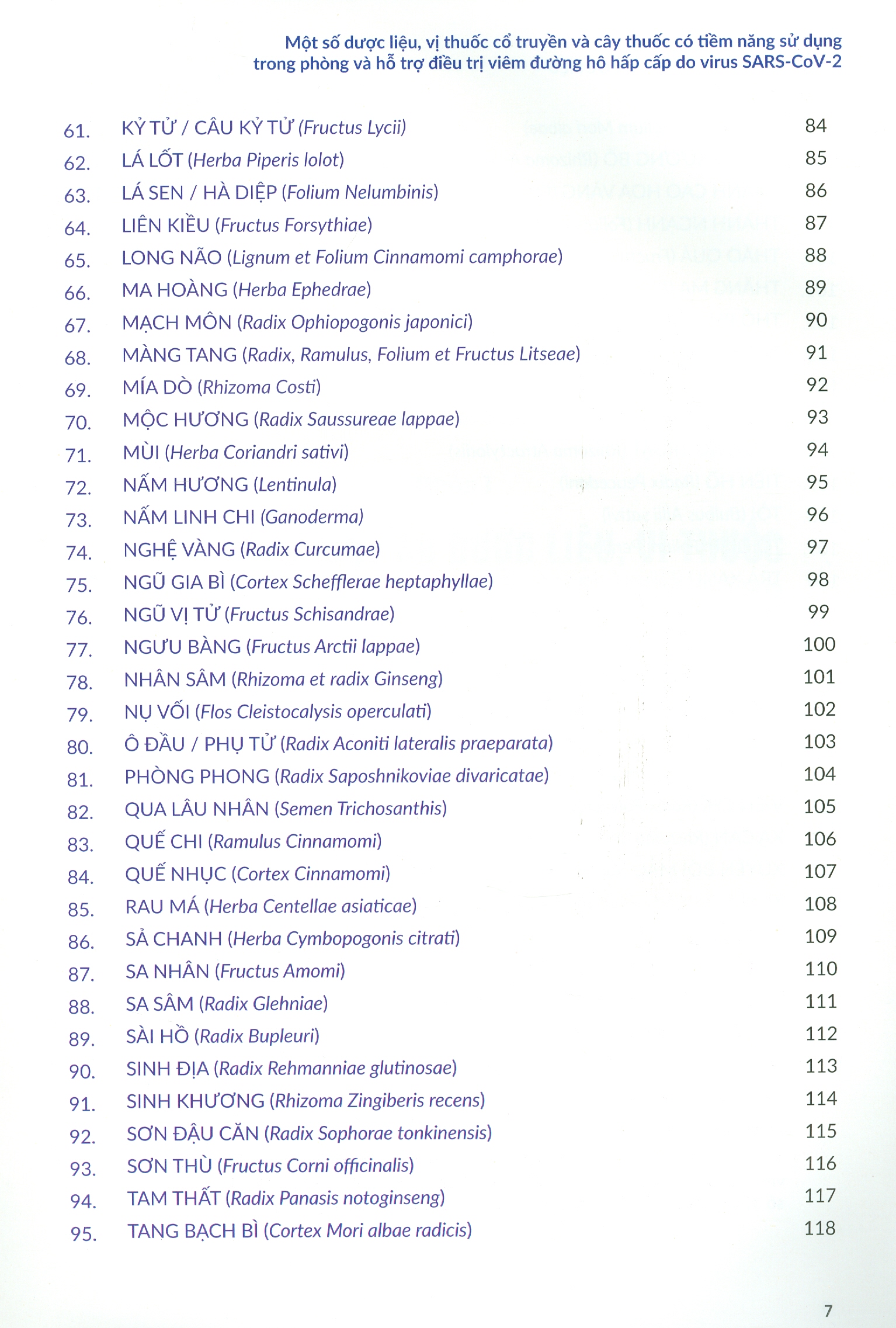 Một Số Dược Liệu, Vị Thuốc Cổ Truyền Và Cây Thuốc Có Tiềm Năng Sử Dụng Trong Phòng Và Hỗ Trợ Điều Trị Viêm Đường Hô Hấp Cấp Do Virus Sars-CoV-2 COVID-19 (Bản in màu, bìa cứng)