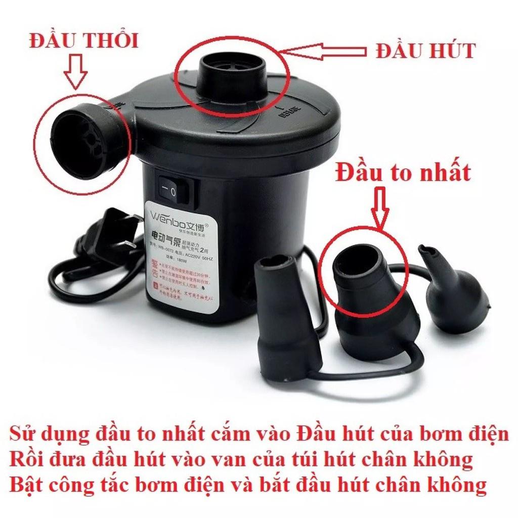 Bơm điện mini 2 chiều bơm khí và hút chân không cao cấp dododios