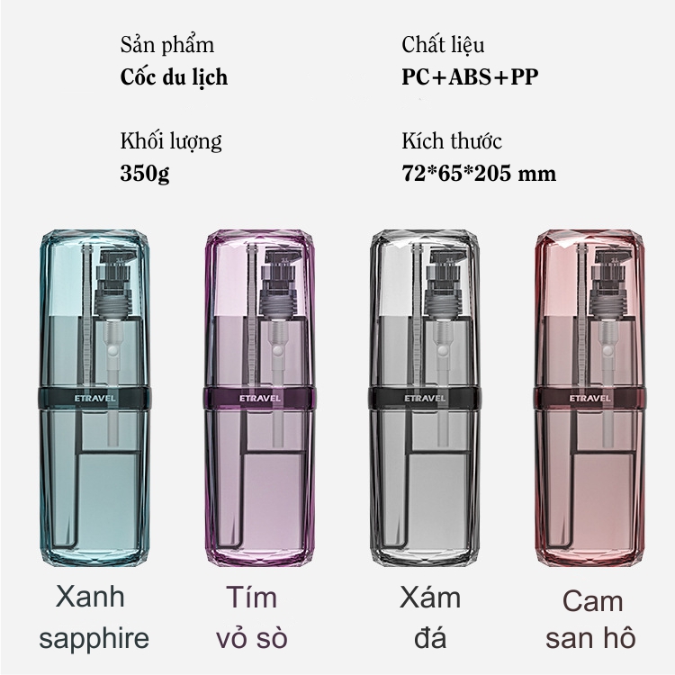 Hộp đựng dụng cụ vệ sinh cá nhân &amp; mỹ phẩm du lịch - Travel kit Etravel cao cấp-Dru-hàng chính hãng