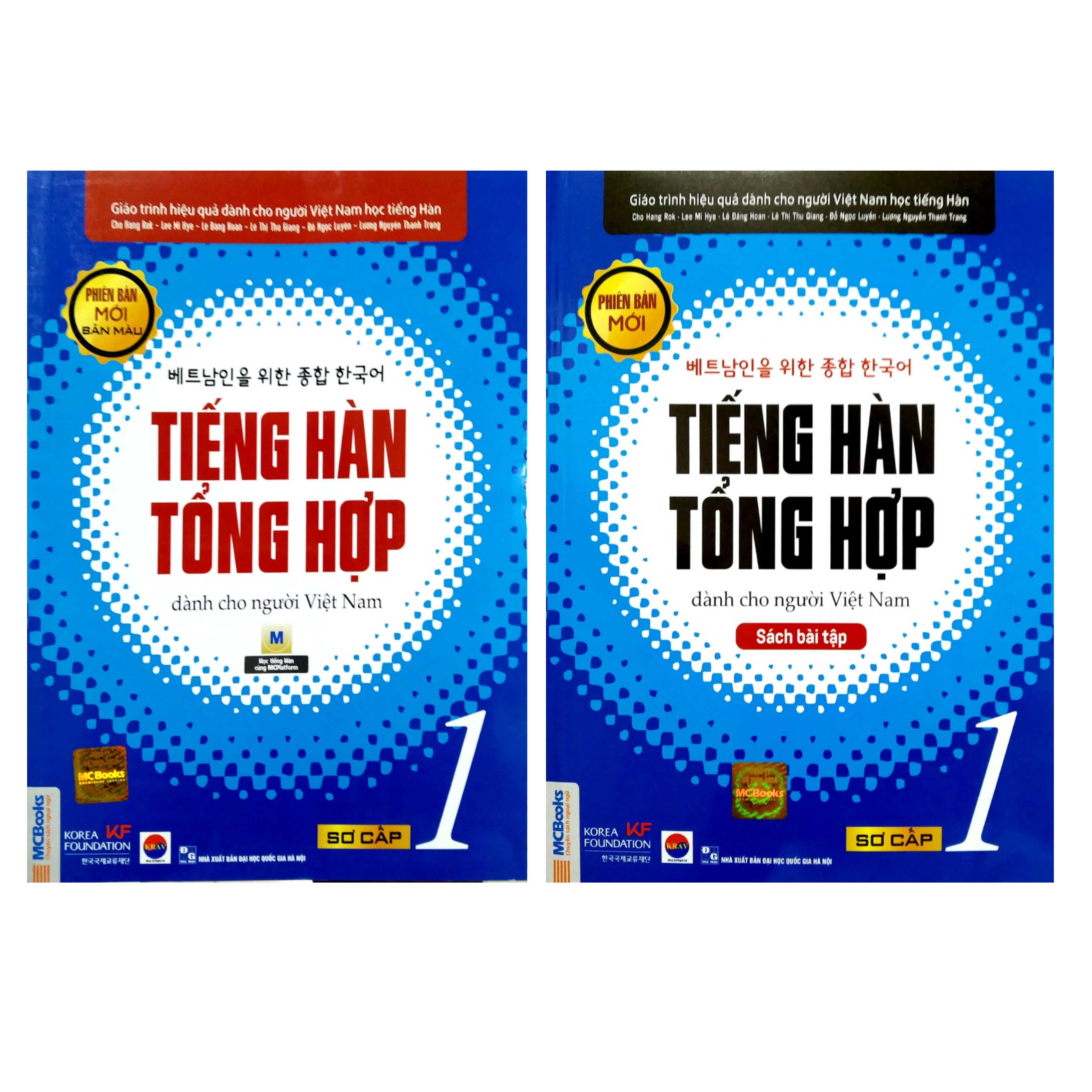 Combo 12 cuốn tiếng Hàn tổng hợp dành cho người Việt Nam bản màu tập 1,2,3,4,5,6 kèm sách bài tập