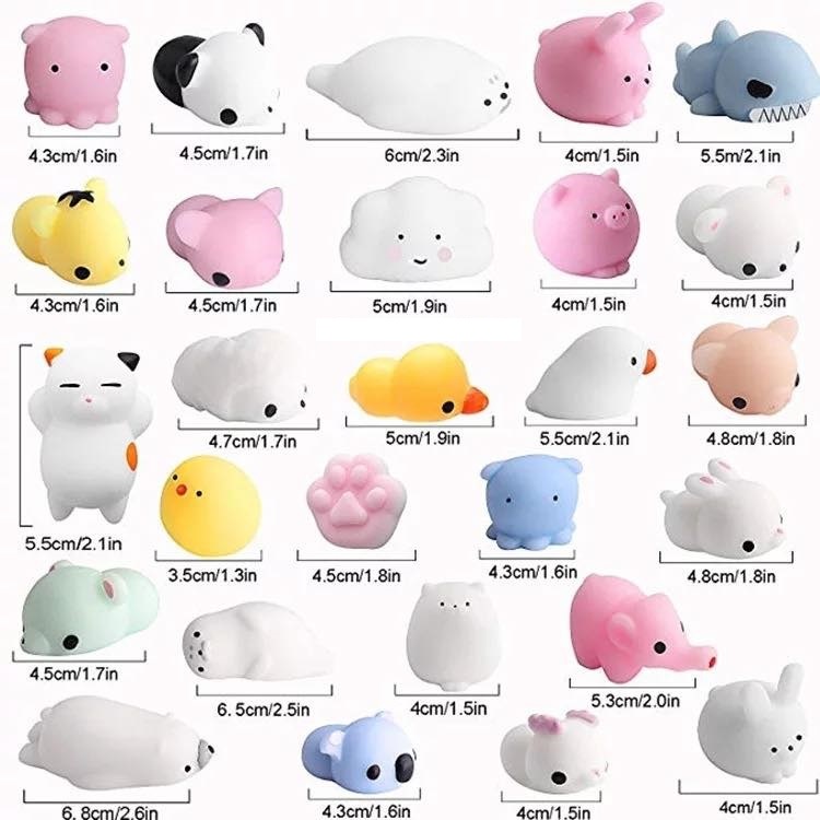 Combo từ 5 CON TRỞ LÊN Squishy Mochi mềm dẻo hình thú đáng yêu