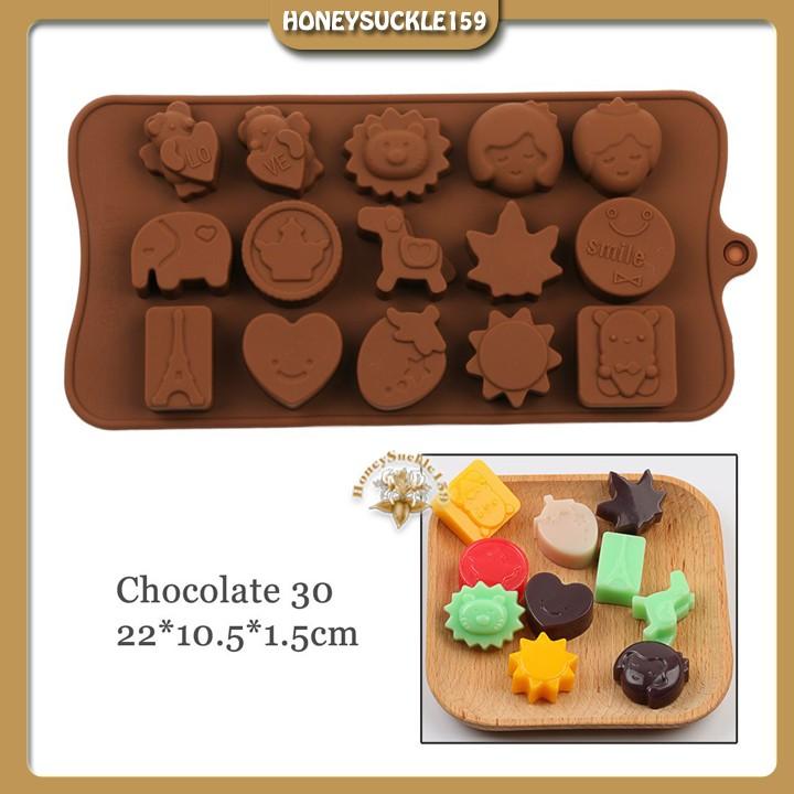 Khuôn Silicon Đổ Socola/Thạch/Đá/Kẹochipchip/Pudding Hình Valentin