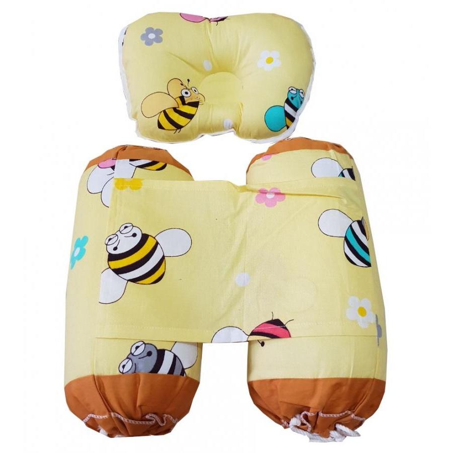 Set gối chống móp đầu và chặn cho bé sơ sinh