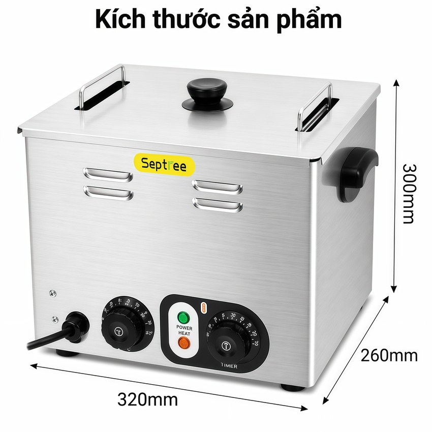 Máy Nấu Trứng Onsen Septree EF-01 Hàng Nhập Khẩu - Điều Chỉnh Nhiệt Chính Xác, Hoạt Động Ổn Định