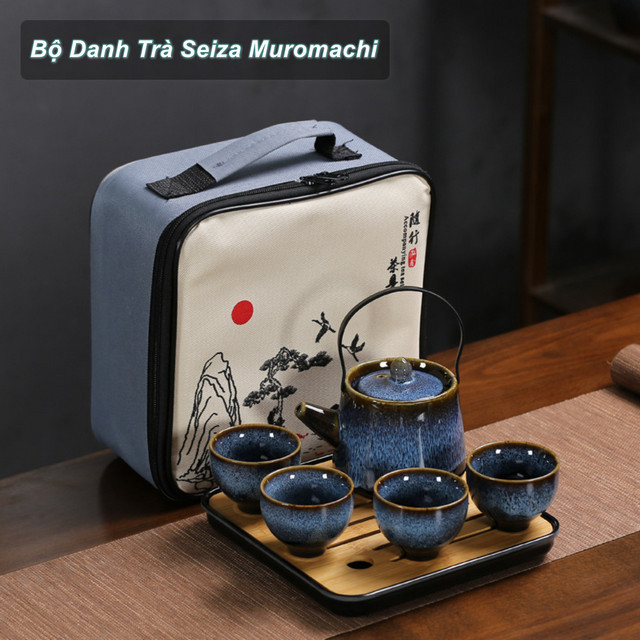 Bộ Bình Trà phong cách kiểu Nhật Seiza Muromachi