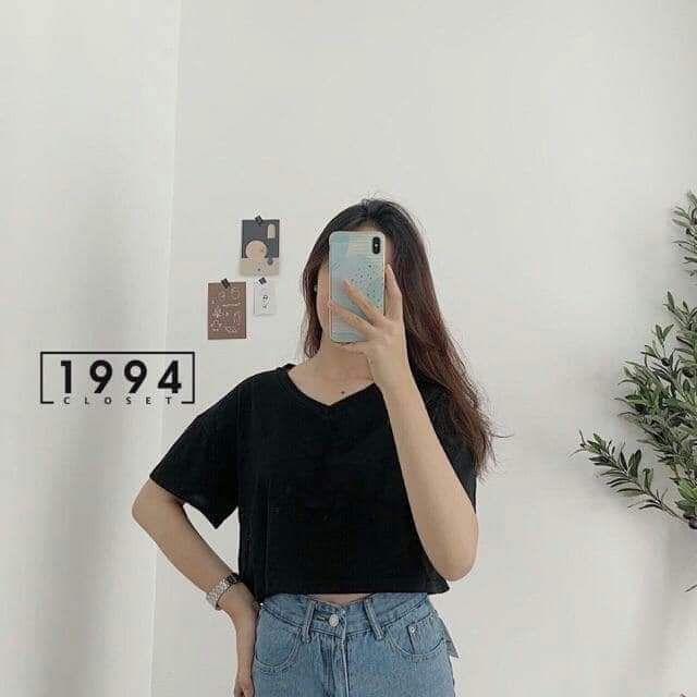 Áo croptop cổ tim bigsize 65-95kg