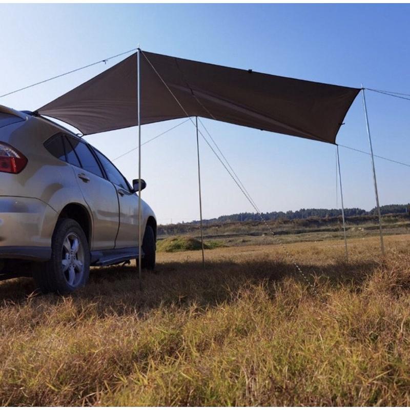 Bạt Mái Che Nắng Xếp Gọn Khi Đỗ Xe Đi Cắm Trại Cho Ô Tô cao cấp SunWind 4,4x2m big size