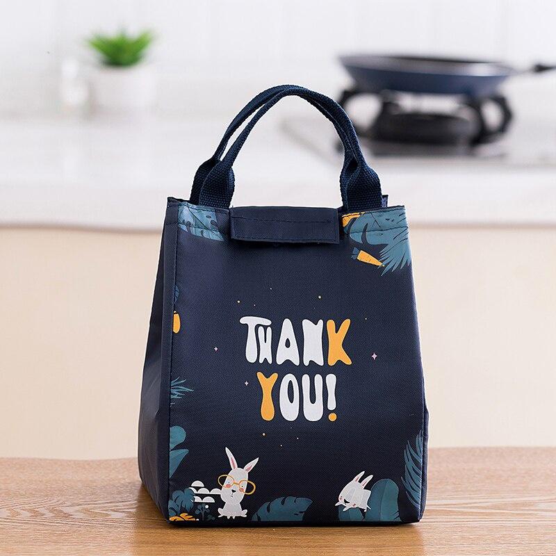 Portable Lunch Bag 2021 New Thermal Insulated Lunch Box Tote Cooler Bag Bento Pouch Lunch Container Food Storage Bags Handbag