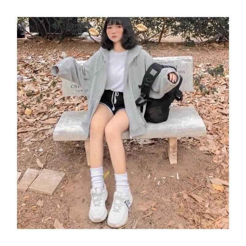 Áo Khoác Nỉ Trơn HOODIE ZIP Unisex Nam Nữ